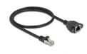 DeLOCK 90774 câble réseau Noir 0,5 m Cat6a S/FTP (S-STP) Rond