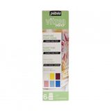 Pébéo Vitrea 160 Initiatieset Pastelkleuren 6 x 20 ml.