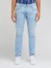 Lee Luke Jeans Blauw W31 X L32 Man Tapered Fit Regular Waist Katoen Elastaan Lichtblauw