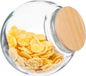 5Five Snoeppot - 2100 ml - Glas - Houten Deksel