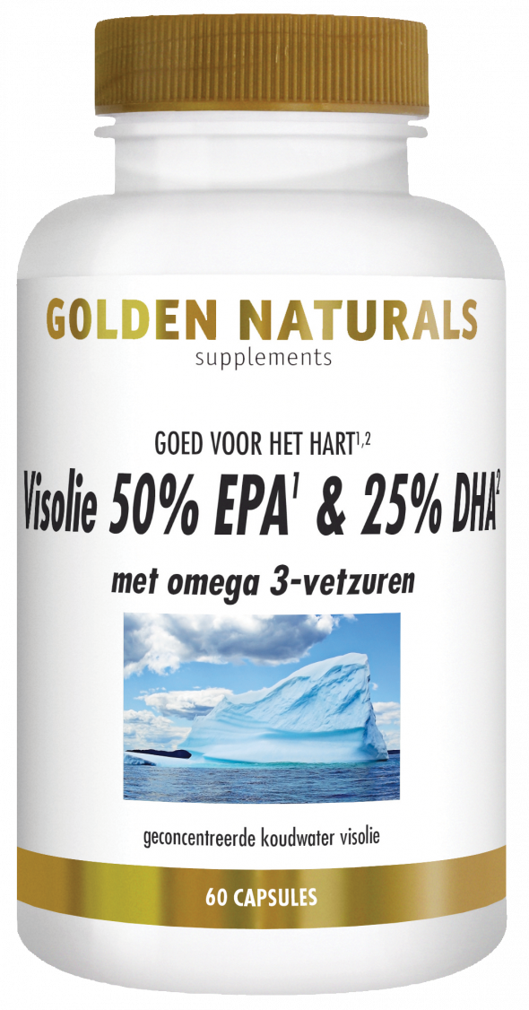 Golden Naturals Visolie 50% EPA & 25% DHA Capsules - 8718164643033