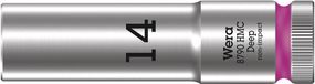 Wera 05004554001 8790 HMC Deep dopsleutelinzet 1/2", rose, 14,0 mm