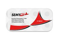 Semy Top toiletpapier 2-laags 250 vellen recycling wit, 4-pack (4 x 8 stuks)