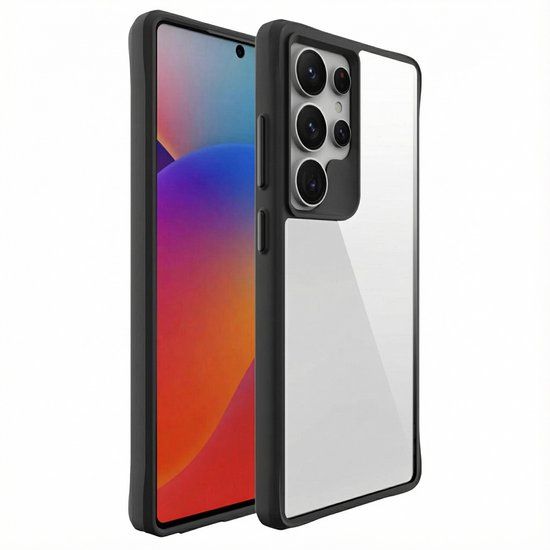imoshion Hybrid Carbon Case - Zwart - Samsung Galaxy S25 Ultra