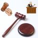 TRANKIELO® - Set marteau de vente aux enchères et bloc de résonance – Marteau en bois pour avocats, juges et commissaires-priseurs – Bois dur fait main, design ergonomique – Parfait pour l'ameublement juridique, d'affaires et les événements