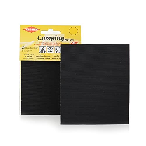 Kleiber + Co.GmbH camping-nylon zelfklevend, 100% polyamide, zwart, ca. 10 cm x 12 cm, 2