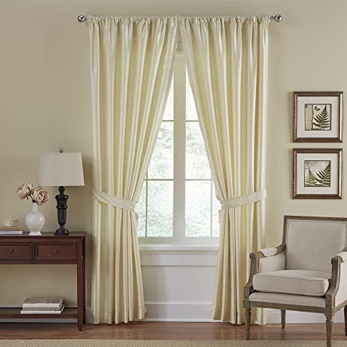Elrene Home Fashions Regal Solid Panel - Blackout & Energy Efficient Rod Pocket Window Curtain