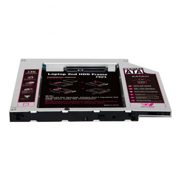 Woxter CA26-033 - Behuizing voor opslagstations - Zwart, Metallic