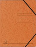 Exacompta 25x Elastomappen A4 Oranje Karton 355g/m2
