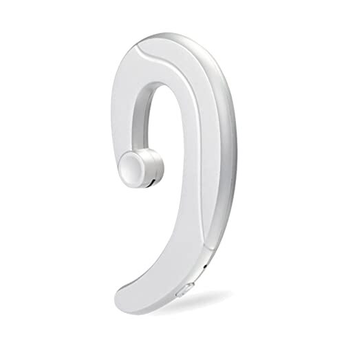 Calager Draadloze headset High Fidelity handsfree Ergonomic Bluetooth-compatibel 5.0 Unilateral botleidinghoofdtelefoon voor fitness zilver