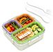 Boîte à lunch portable étanche avec compartiments