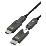Maxtrack HDMI active optical cable (AOC) | Micro HDMI/HDMI | HDMI2.1 (8K 60Hz + HDR) | 30 meter