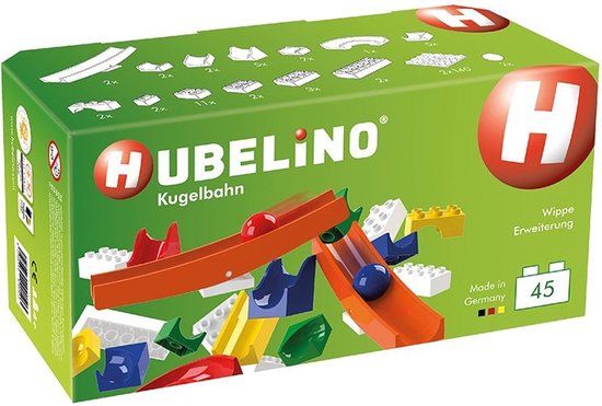 Hubelino Knikkerbaan Wipwapaanvulset - 45 delig - Multicolor