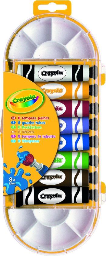 Crayola 8 Tubes tempera verf Multicolor