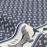 Bunzlau Castle Theedoek Hond Donkerblauw