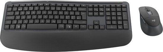 Logitech Signature Comfort Plus Combo MK880 - Draadloos Toetsenbord en Muis - Zwart