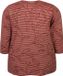 ZHENZI shirt streep met opdruk Dark Maroon