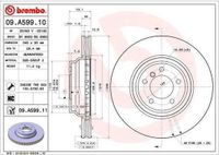 BREMBO Remschijf 09.A599.11