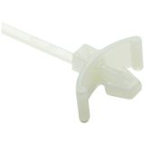 HellermannTyton 126-00416 T18RSF-PA66HS-NA Serre-câble 100 mm 2.50 mm Naturel Avec cheville, Stabilisé à chaud 1 pièce(s)