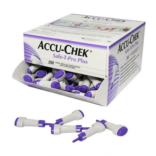 Accu-Chek Safe T-Pro Pl Lancet - 200 stuks