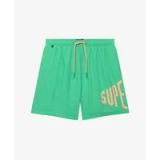 Superdry Printed Logo 16-Inch Zwemshort Heren Kelly Green