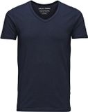 Jack & Jones Basic V-Neck T-shirt Heren S Navy Blue