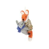 Feutrine suspension de Noël, renard et souris câlins
