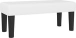 vidaXL Banc - 70x30x30 cm - Cuir artificiel - Blanc