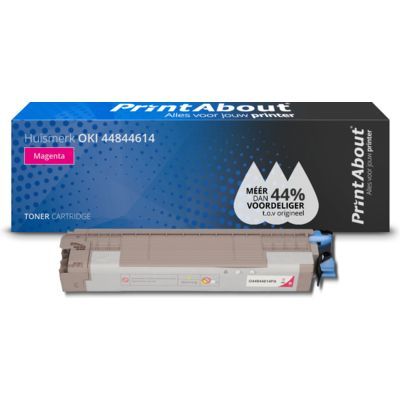 PrintAbout Huismerk OKI 44844614 Toner Magenta