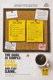 The Goal Is Simple, Stay Open and Stay Sane: Lined Notebook