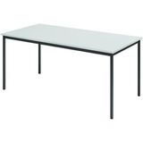 Hammerbacher table de réunion avec pieds carrés - 160x80 cm
