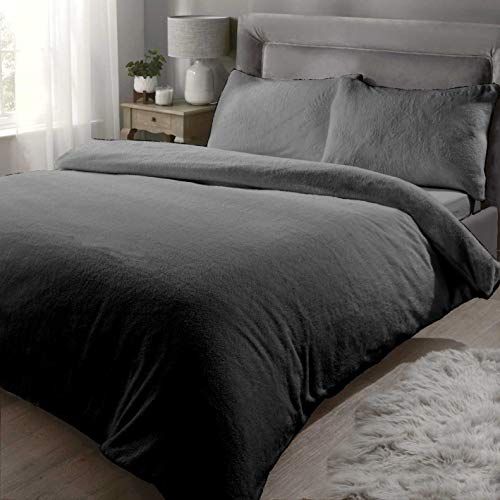 Rapport Home dekbedovertrekset teddybeer antraciet kingsize