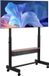 VEVOR Rollende TV-standaardwagen voor schermen van 1397-2540 mm, in hoogte verstelbare draagbare monitorstandaard met plank tot 92,99 kg voor woonkamer, slaapkamer, kantoor (max. VESA 800 x 600 mm)
