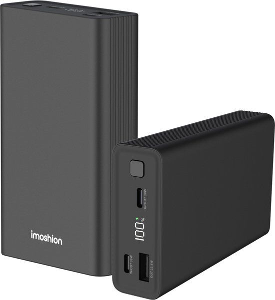 imoshion Powerbank 20000 mAh - 30W Ultra Snellader - Zwart