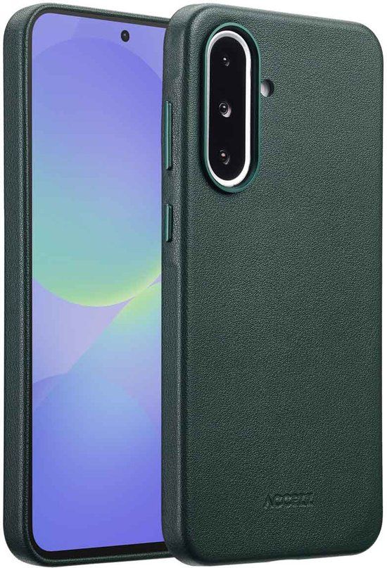 Accezz MagSafe Leather Backcover voor de Samsung Galaxy A36 / A56 - Cedar Green