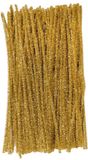 Colorations goudkleurig metallic chenilledraad knutselset 100 stuks