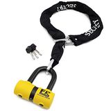 FR SECURITE FR50+10.120L Motorfiets anti-diefstal ketting Mini U-slot goedgekeurd SRA Beveiligingsbescherming Motorfiets scooter Fiets Multifunctionele stalen ring lus 120cm