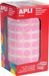 Apli Kids stickers rond roze op rol