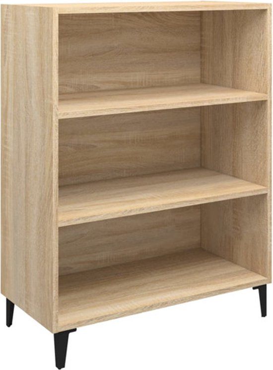 vidaXL Dressoir Sonoma eiken 69,5x32,5x90 cm