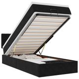 VidaXL Ottoman bed with mattress 80x200cm velvet black