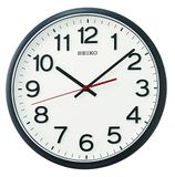 Seiko Wandklok zwart kunststof kruipende seconde QXA750K