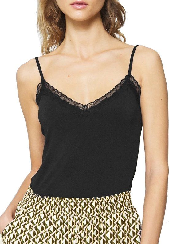 Pieces dames kanten singlet - Lace kate - XL - Crème