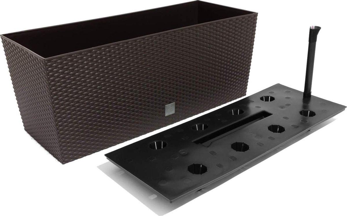 Prosperplast Ros bloempot Rato Case DRTC600 440U umbra - Kunststof - Plantenbak
