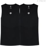 Rogelli Core II Dames en Heren 2 pack Ondershirt Wielrennen - Mouwloos - Zwart