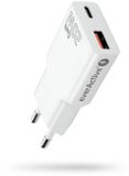 Everactive SC-340Q GaN Chargeur USB-C PD 20W QC3 Blanc