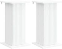 vidaXL Plantenstandaard 2 stuks Wit Bewerkt Hout 30,5 x 30 x 60,5 cm