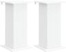 vidaXL Pieds de plantes 2 pièces Blanc Bois traité 30,5 x 30 x 60,5 cm