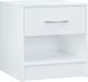 Casaria Nachtkastje - Lade Hout 41x39x28cm - Wit