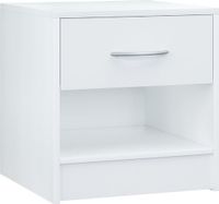 Casaria Table de chevet - Tiroir Bois 41x39x28cm - Blanc