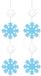 Bellatio Decorations Bellatio Decoratie hanger met sneeuwvlokken - 2 stuks - 120 x 25 cm - Papier - Multi